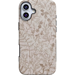 image:imageCasely iPhone 16 Case  The Boyfriend Collection  Forest Green  Bold Protective Design  Compatible with MagSafeBeige Garden  Neutral Floral