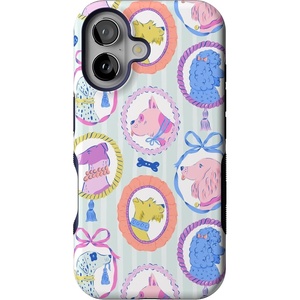 image:imageCasely iPhone 16 Case  The Boyfriend Collection  Forest Green  Bold Protective Design  Compatible with MagSafeChateau Pups  French Dog