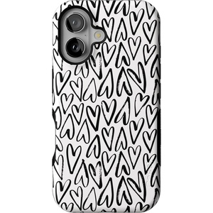 image:imageCasely iPhone 16 Case  The Boyfriend Collection  Forest Green  Bold Protective Design  Compatible with MagSafeHeart Throb  Endless Hearts