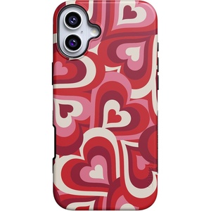 image:imageCasely iPhone 16 Case  The Boyfriend Collection  Forest Green  Bold Protective Design  Compatible with MagSafeLove Song Remix  Ombre Hearts