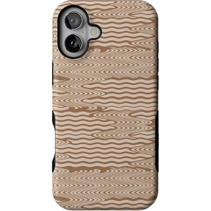 image:imageCasely iPhone 16 Case  The Boyfriend Collection  Forest Green  Bold Protective Design  Compatible with MagSafeMocha Ripple  Brown Waves