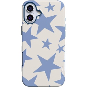 image:imageCasely iPhone 16 Case  The Boyfriend Collection  Forest Green  Bold Protective Design  Compatible with MagSafeStars Align  Blue  White Stars