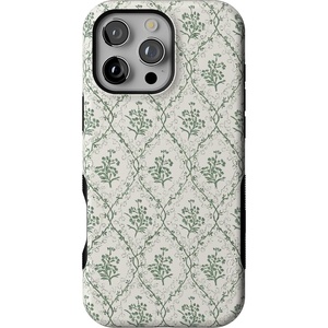 image:imageCasely iPhone 16 Pro Max Case  Night Walk  The Beatles Abbey Road Dual Image  Bold Protective Design  MagSafe Compatible DesignSage Tapestry  Floral Vines