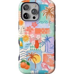 image:imageCasely iPhone 16 Pro Max Case  Night Walk  The Beatles Abbey Road Dual Image  Bold Protective Design  MagSafe Compatible DesignTropical Heat  Beachy Collage