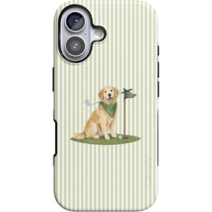 image:imageCasely iPhone 17 Case  Kiwi Kiss  Matcha Green Shimmer  Bold Protective Design  MagSafe Compatible DesignClubhouse  Golden on the Green