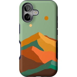 image:imageCasely iPhone 17 Case  Kiwi Kiss  Matcha Green Shimmer  Bold Protective Design  MagSafe Compatible DesignEndless Peaks  Colorblock Mountain
