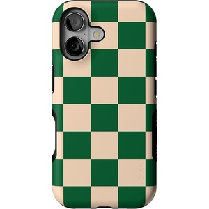 image:imageCasely iPhone 17 Case  Kiwi Kiss  Matcha Green Shimmer  Bold Protective Design  MagSafe Compatible DesignFit Check  Green Checkerboard