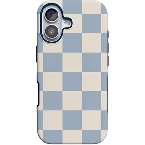 image:imageCasely iPhone 17 Case  Kiwi Kiss  Matcha Green Shimmer  Bold Protective Design  MagSafe Compatible DesignFit Check  Light Blue Checkerboard