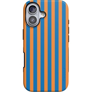 image:imageCasely iPhone 17 Case  Kiwi Kiss  Matcha Green Shimmer  Bold Protective Design  MagSafe Compatible DesignGo New York  Blue  Orange Stripes