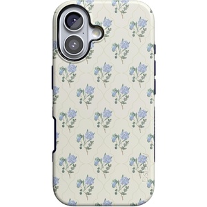 image:imageCasely iPhone 17 Case  Kiwi Kiss  Matcha Green Shimmer  Bold Protective Design  MagSafe Compatible DesignVintage Garden  Blue Hydrangea