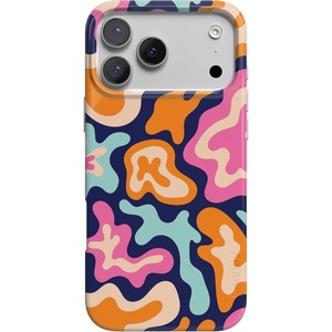 image:imageCasely iPhone 17 Pro Case  Think Pink  Solid Neon Pink  Compatible with MagSafe  Classic Ultra Slim DesignAbstract Retro  Midnight Color Splash