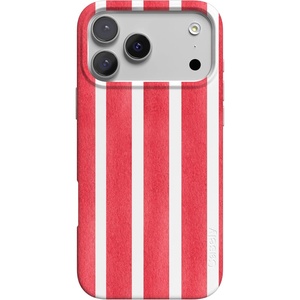 image:imageCasely iPhone 17 Pro Case  Think Pink  Solid Neon Pink  Compatible with MagSafe  Classic Ultra Slim DesignEast Coast Summer  Red Stripes
