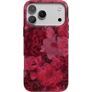 image:imageCasely iPhone 17 Pro Case  Think Pink  Solid Neon Pink  Compatible with MagSafe  Classic Ultra Slim DesignMoody Floral  Romance Novel