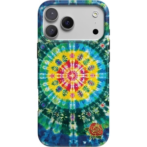 image:imageCasely iPhone 17 Pro Case  Think Pink  Solid Neon Pink  Compatible with MagSafe  Classic Ultra Slim DesignVeneta Tapestry  Grateful Dead Tie Dye