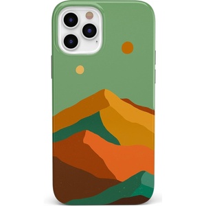 image:imageCasely iPhone 12 Pro Max Case  Endless Peaks  Colorblock Mountain  Classic Ultra Slim Design
