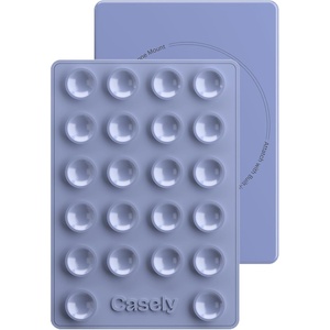 image:imageCasely Grippy  Silicone Suction Phone Mount Compatible with MagSafe WhitePeriwinkle Blue