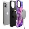image:imageCasely iPhone 13 Pro Max Case  Into the Wild  Black Leopard  Bold Protective Design  Compatible with MagSafeTie Dying Over You  Purple Marble