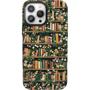 image:imageCasely iPhone 13 Pro Max Case  Into the Wild  Black Leopard  Bold Protective Design  Compatible with MagSafeBook Nook  Floral Library