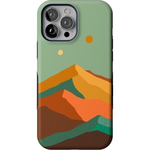 image:imageCasely iPhone 13 Pro Max Case  Into the Wild  Black Leopard  Bold Protective Design  Compatible with MagSafeEndless Peaks  Colorblock Mountain