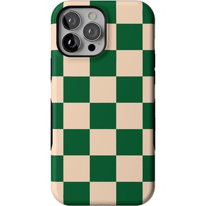 image:imageCasely iPhone 13 Pro Max Case  Into the Wild  Black Leopard  Bold Protective Design  Compatible with MagSafeFit Check  Green Checkerboard