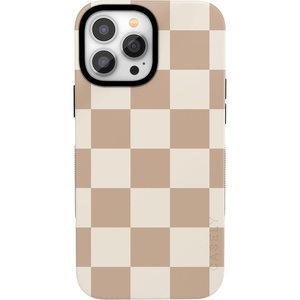 image:imageCasely iPhone 13 Pro Max Case  Into the Wild  Black Leopard  Bold Protective Design  Compatible with MagSafeFit Check  Neutral Checkerboard