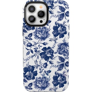 image:imageCasely iPhone 13 Pro Max Case  Into the Wild  Black Leopard  Bold Protective Design  Compatible with MagSafeRose to Fame  Blue  White Rose Floral