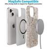 image:imageCasely iPhone 15 Case  Here Comes the Sun  Colorblock Sunset  Compatible with MagSafe  Classic Ultra Slim DesignBeige Garden  Neutral Floral