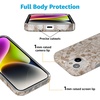image:imageCasely iPhone 15 Case  Here Comes the Sun  Colorblock Sunset  Compatible with MagSafe  Classic Ultra Slim DesignBeige Garden  Neutral Floral