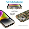 image:imageCasely iPhone 15 Case  Here Comes the Sun  Colorblock Sunset  Compatible with MagSafe  Classic Ultra Slim DesignBook Nook  Floral Library