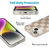 image:imageCasely iPhone 15 Case  Here Comes the Sun  Colorblock Sunset  Compatible with MagSafe  Classic Ultra Slim DesignFit Check  Neutral Checkerboard