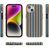 image:imageCasely iPhone 15 Case  Here Comes the Sun  Colorblock Sunset  Compatible with MagSafe  Classic Ultra Slim DesignGo New York  Blue  Orange Stripes