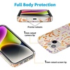 image:imageCasely iPhone 15 Case  Here Comes the Sun  Colorblock Sunset  Compatible with MagSafe  Classic Ultra Slim DesignHibiscus Blooms  Hawaiian Floral