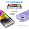 image:imageCasely iPhone 15 Case  Here Comes the Sun  Colorblock Sunset  Compatible with MagSafe  Classic Ultra Slim DesignLove Song  Lavender Heart