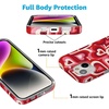 image:imageCasely iPhone 15 Case  Here Comes the Sun  Colorblock Sunset  Compatible with MagSafe  Classic Ultra Slim DesignLove Song Remix  Ombre Hearts