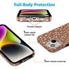image:imageCasely iPhone 15 Case  Here Comes the Sun  Colorblock Sunset  Compatible with MagSafe  Classic Ultra Slim DesignMocha Meadow  Tiny Flowers