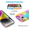 image:imageCasely iPhone 15 Case  Here Comes the Sun  Colorblock Sunset  Compatible with MagSafe  Classic Ultra Slim DesignScribble Me That  Crayola Rainbow Pencil