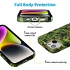 image:imageCasely iPhone 15 Case  Here Comes the Sun  Colorblock Sunset  Compatible with MagSafe  Classic Ultra Slim DesignSneaky Monkeys  Frida Kahlo Jungle Floral