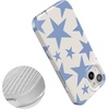 image:imageCasely iPhone 15 Case  Here Comes the Sun  Colorblock Sunset  Compatible with MagSafe  Classic Ultra Slim DesignStars Align  Blue  White Stars