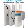 image:imageCasely iPhone 15 Case  Here Comes the Sun  Colorblock Sunset  Compatible with MagSafe  Classic Ultra Slim DesignTotally Groovy  Rainbow Stripes Color Block