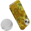 image:imageCasely iPhone 15 Case  Here Comes the Sun  Colorblock Sunset  Compatible with MagSafe  Classic Ultra Slim DesignVan Gogh  Sunflowers Floral