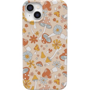 image:imageCasely iPhone 15 Case  Here Comes the Sun  Colorblock Sunset  Compatible with MagSafe  Classic Ultra Slim DesignMushroom Magic  Retro Floral