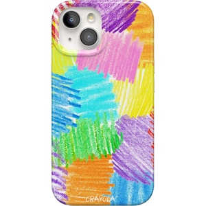 image:imageCasely iPhone 15 Case  Here Comes the Sun  Colorblock Sunset  Compatible with MagSafe  Classic Ultra Slim DesignScribble Me That  Crayola Rainbow Pencil