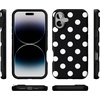 image:imageCasely iPhone 16 Plus Case  Midnight Onyx  Black Shimmer  Bold Protective Design  Compatible with MagSafePolka Dots  High Contrast Design