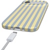 image:imageCasely iPhone 16 Plus Case  Moody Monochrome  Twilight Flora  Compatible with MagSafe  Classic Ultra Thin DesignCoastline Stripes  Blue  Yellow