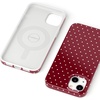 image:imageCasely iPhone 16 Plus Case  Moody Monochrome  Twilight Flora  Compatible with MagSafe  Classic Ultra Thin DesignOn the Dot  Maroon Polka Dot