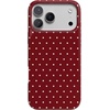 image:imageCasely iPhone 16 Plus Case  Moody Monochrome  Twilight Flora  Compatible with MagSafe  Classic Ultra Thin DesignOn the Dot  Maroon Polka Dot