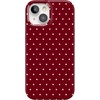 image:imageCasely iPhone 16 Plus Case  Moody Monochrome  Twilight Flora  Compatible with MagSafe  Classic Ultra Thin DesignOn the Dot  Maroon Polka Dot