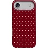image:imageCasely iPhone 16 Plus Case  Moody Monochrome  Twilight Flora  Compatible with MagSafe  Classic Ultra Thin DesignOn the Dot  Maroon Polka Dot