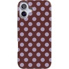 image:imageCasely iPhone 16 Plus Case  Moody Monochrome  Twilight Flora  Compatible with MagSafe  Classic Ultra Thin DesignSpotted in SoHo  Burgundy Polka Dot