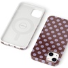 image:imageCasely iPhone 16 Plus Case  Moody Monochrome  Twilight Flora  Compatible with MagSafe  Classic Ultra Thin DesignSpotted in SoHo  Burgundy Polka Dot